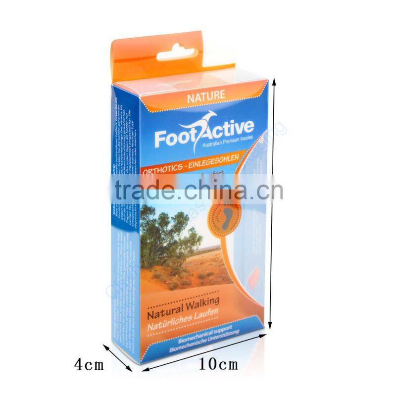 Custom Logo PP Clear Transparent Plastic Packaging Box for Insole