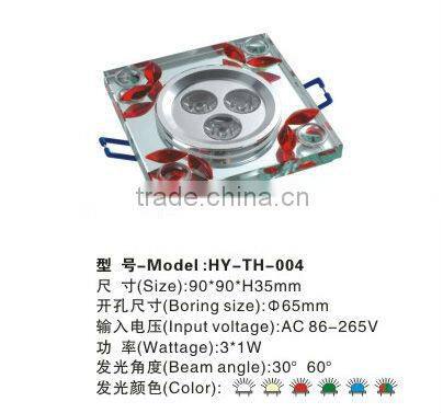 Round Led Crystal Led downlight ceiling downlighting