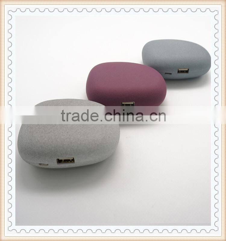 Stone shape laptop power bank, case power bank, built in cable power bank price of biometrics fingerprint scanner