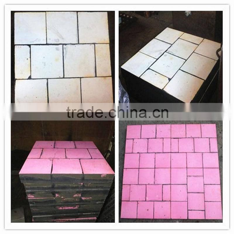 Wear impact resistant ceramic rubber liner