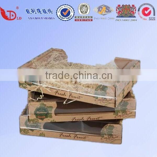 Corrugated apple fruit packaging box for shipping on hot sale