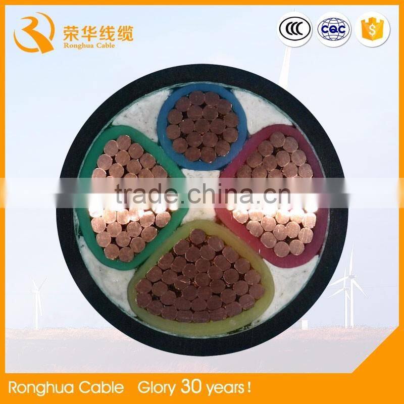 4 cores Power Cable PVC Insulated with Steel Wire Armoured