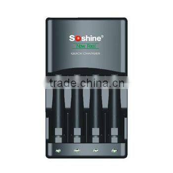 Soshine 1-4 pcs AAA/AAA Intelligent Battery Charger With Delta V portable SC-U1universal ni-mh charger aaa aa battery charger