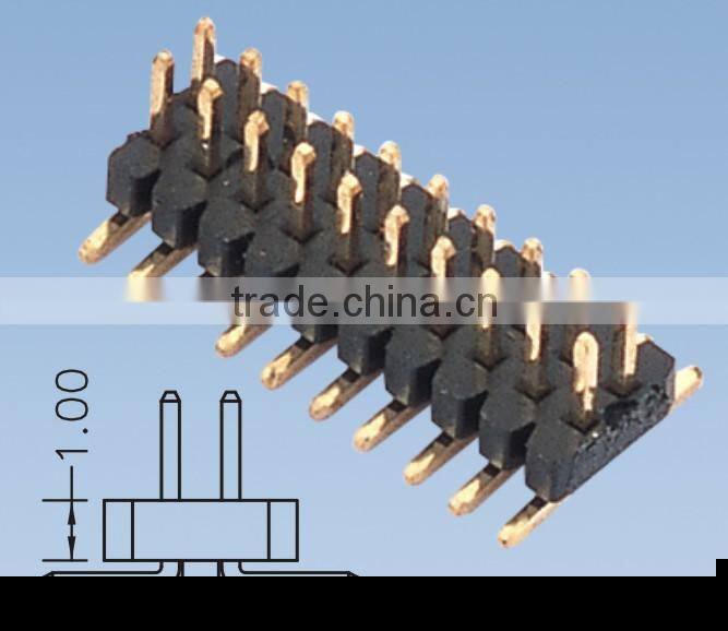 Pitch:1.0mm Double Row SMT Type Pin Header