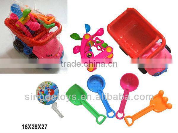 Summer beach set baby toy ( van, fork, shovel...)