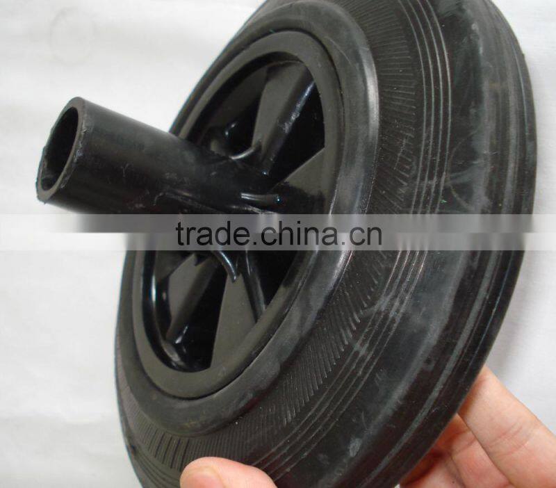 Rubber wheels 8 inch for waste bin wheel for trash bin