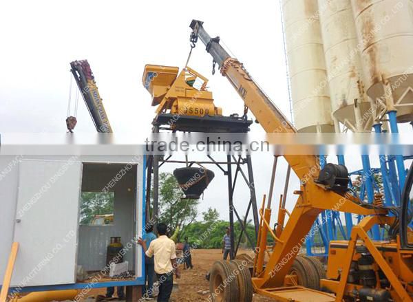 Mobile concrete mixing batch plant for sale
