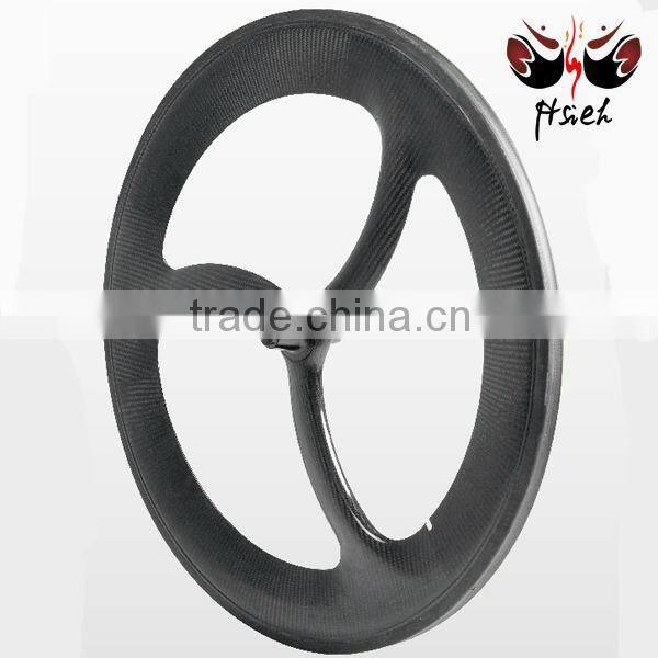 Stiffness Full carbon tt bike,tarck,iron triathlon 700C*21mm Tri-spoke tubular rim