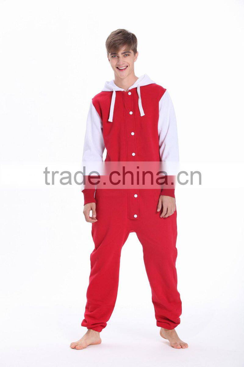 New arrival onesie jumpsuit one piece jump in suit zipped hoodie