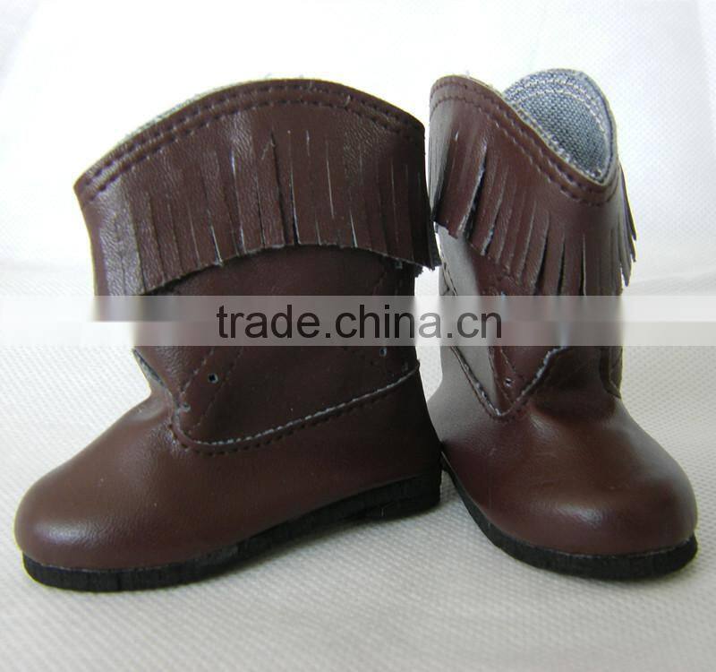 red 18 inch American doll shoes boots fashion doll shoes