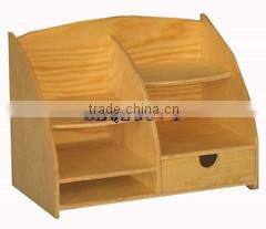 unfinished decorative handmade wooden stationery box