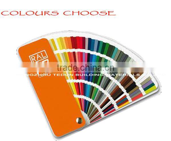 colored aluminium corrugated exterior wall paneling