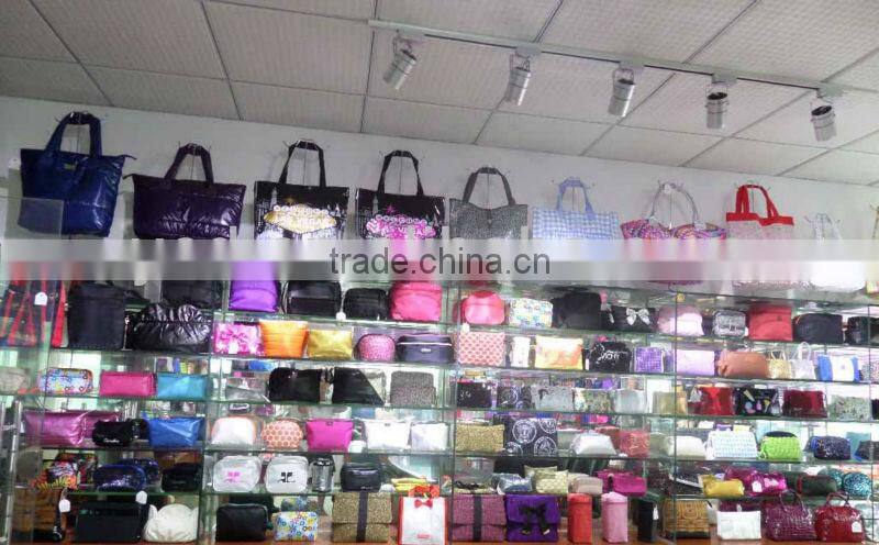 glitter with pvc cosmetic bag