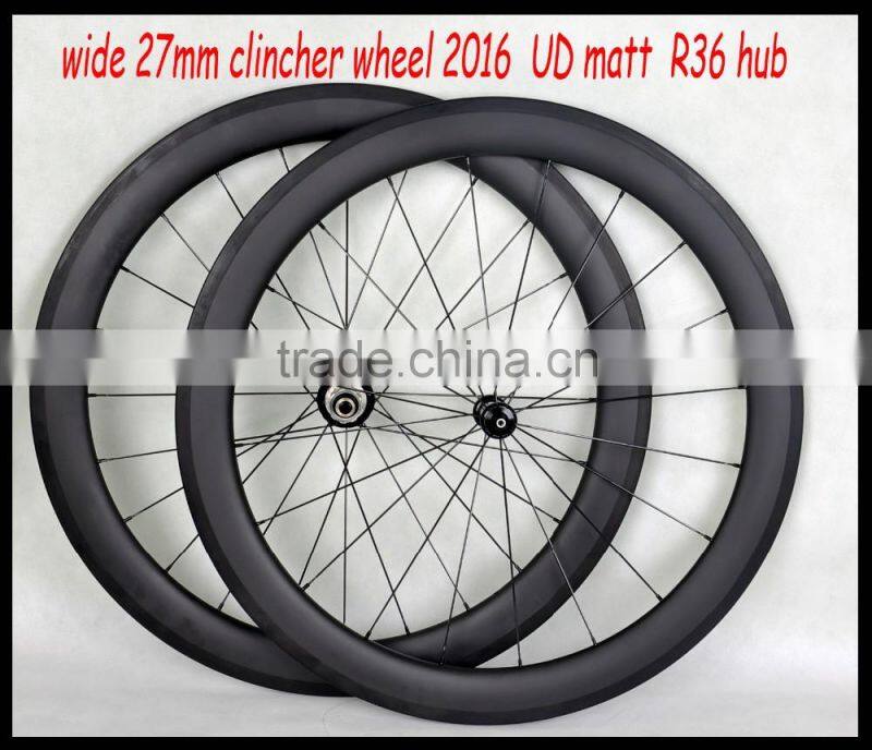 new arrival 700c bicycle carbon rims 56mm hidden spokes wide 27mm clincher wheelset toray carbon rims