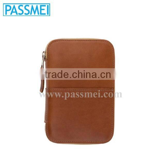 Designer Genuine Leather Unisex Travel Organzier Phone Wallet