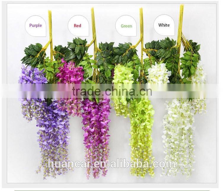 High quality artificial wisteria for party decoration wedding flower silk flower Artificial wisteria 110cm