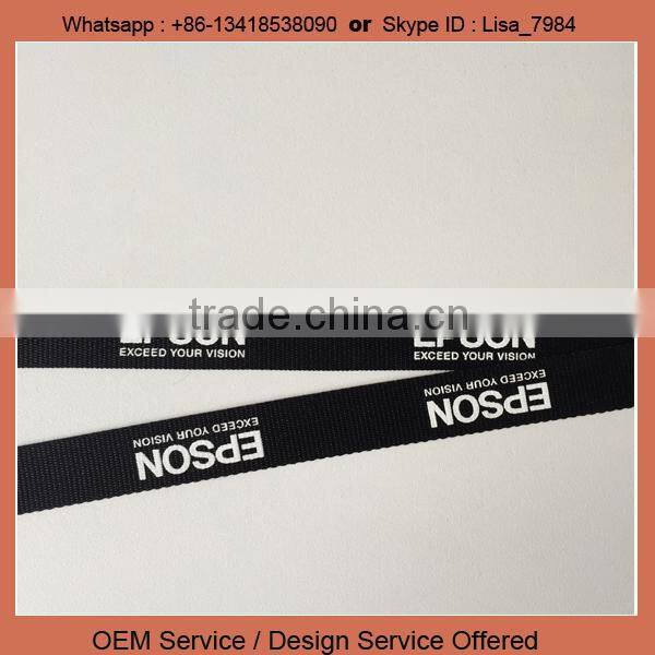 custom color and logo cheap satin polyester lanyard company lanyard logo