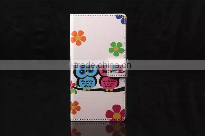 Butterfly Flag Owl Flower Leather Wallet Cover Case For Sony Z3/Z3 mini