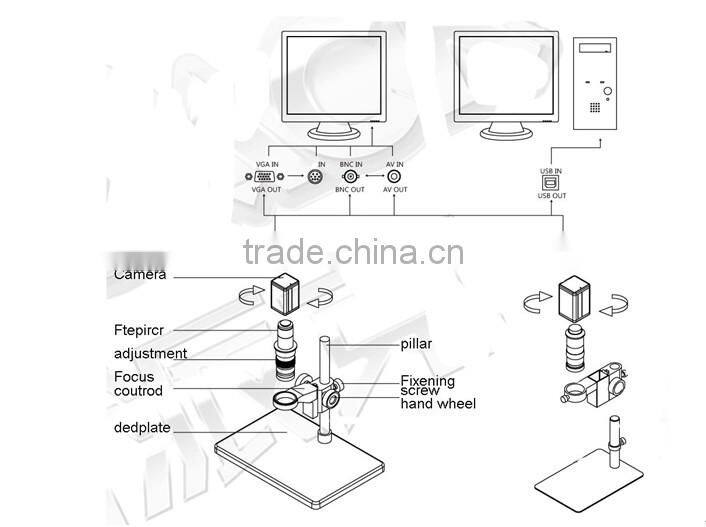 electronic video microscope with LCD screen /digital microscope price