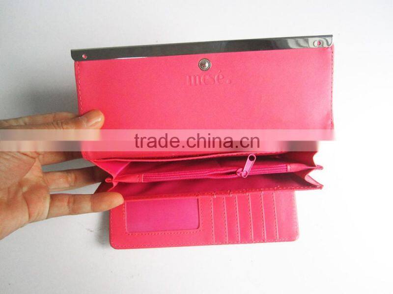 2016 fashion pu folding wallets/cartera