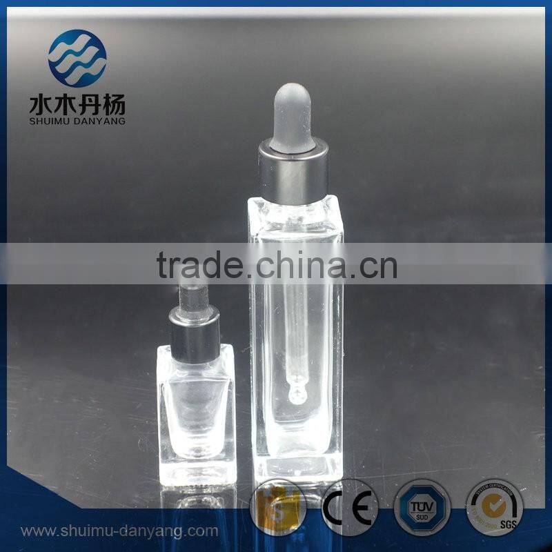 10ml rectangle empty glass essential oil bottle