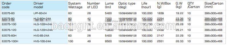 equivalent of HPS/MHD light source 90-100LM/W 10,000hours lifespan 5years warranty LED outdoor project lighting bridge lamps