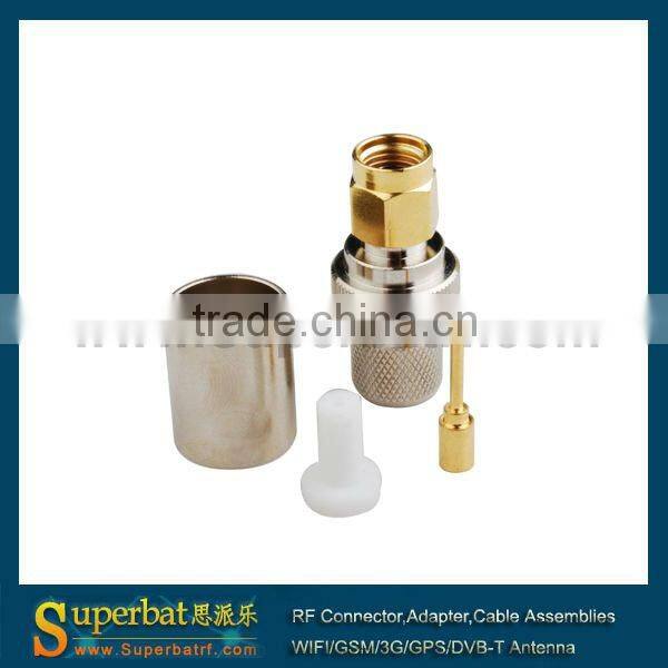 SMA Crimp Plug Connector for LMR400 sma bulkhead adapter