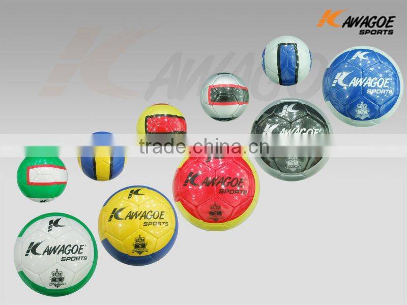 Leather old soccer ball