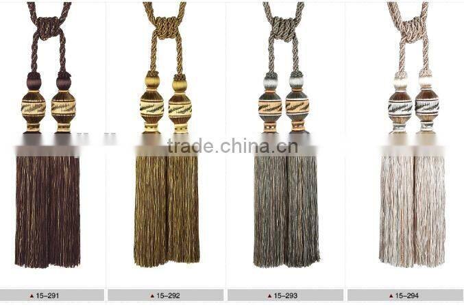 high quality curtain rayon tassel