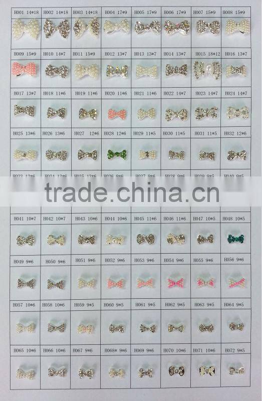 Newest 3d alloy nail art decoration, nail jewerly, metal nail art