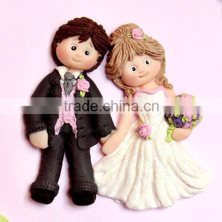 2015 NEW cake decorating tools wedding silicone fondant mold bride girl doll