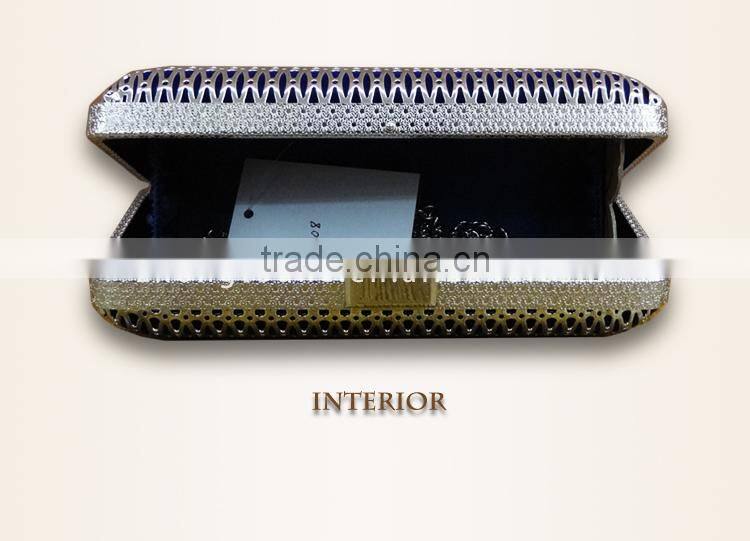 Wholesale women fashion metal evening clutch box