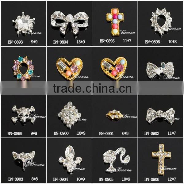 2016 New Style 3D Nail Art Rhinestone Decorations Beauty Colorful Designs Alloy Nail Art For Glitter Manicure Tools