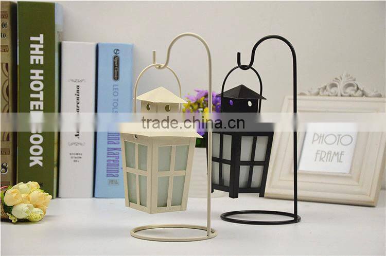 2015 new design retro European-style metal candle holder,hanging wrought iron candlestick