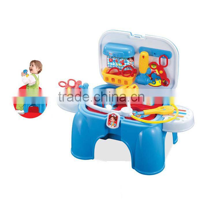 PP plastic doctor play set toy for kids