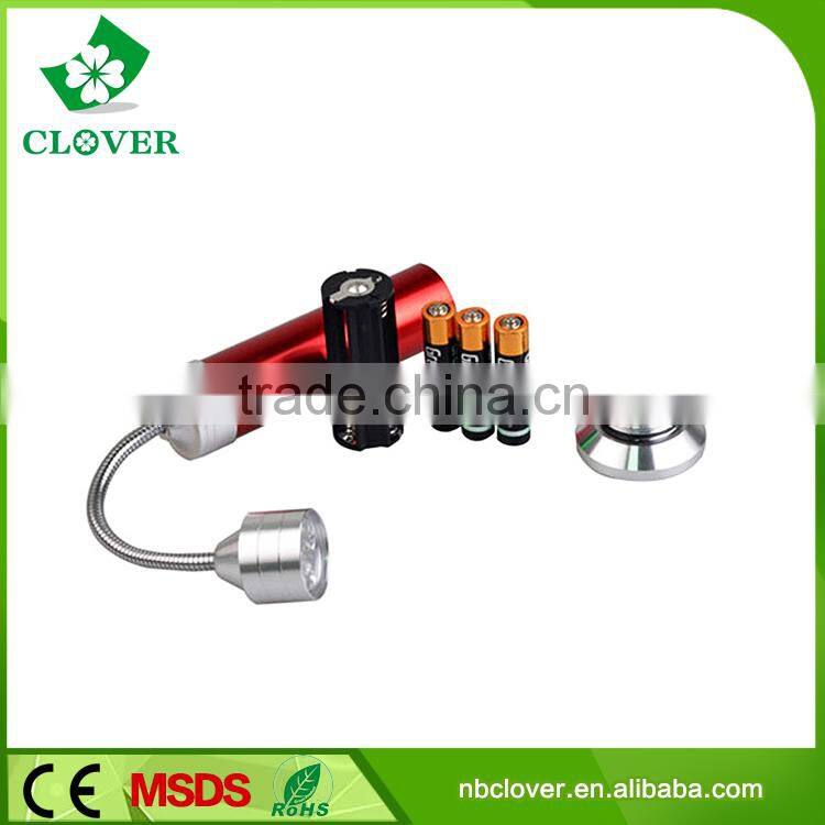 Super bright 9 LED flexible aluminum led magnetic work light