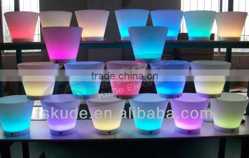 LED Lamp Luminous Bar Ice Bucket, plastic ice bucket