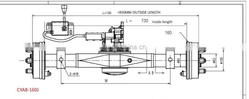 electric rickshaw spare parts motor 48V/ 60V DC brushless CY brand pemanent magnet motor bl-dc differential rear axle controlle