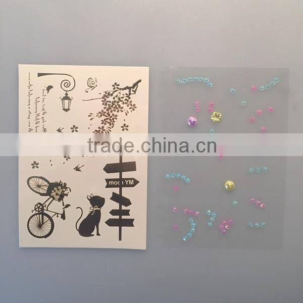 Custom flash body water transfer rhinestone gold tattoo clothes crystal metallic cartoon tattoo stickers
