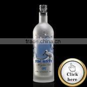 Hand soap screw top embossed custom made glass bottles 500 ml