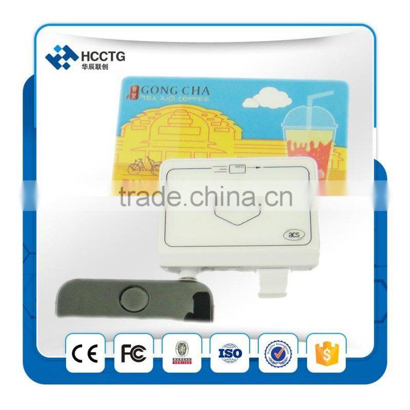 Android NFC Jack Card Reader /3.5mm mobile card reader emv for payment--ACR35