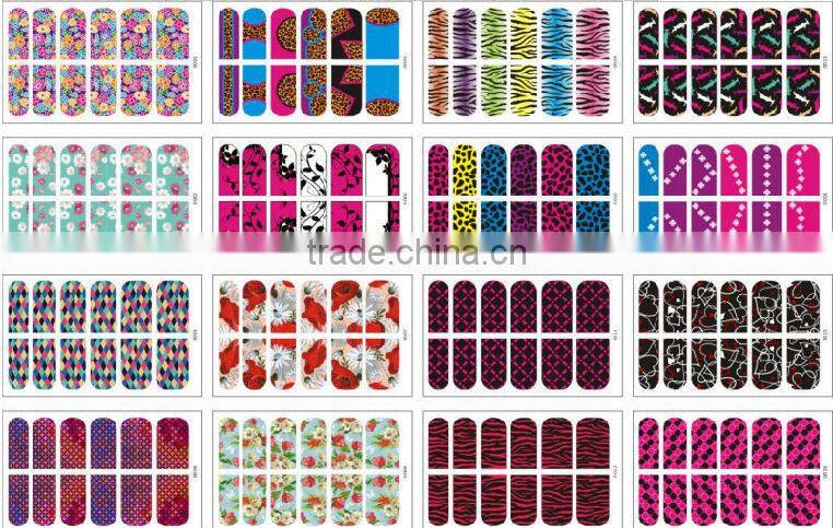 Cute Flower 3D Nail Sticker , korea nail sticker