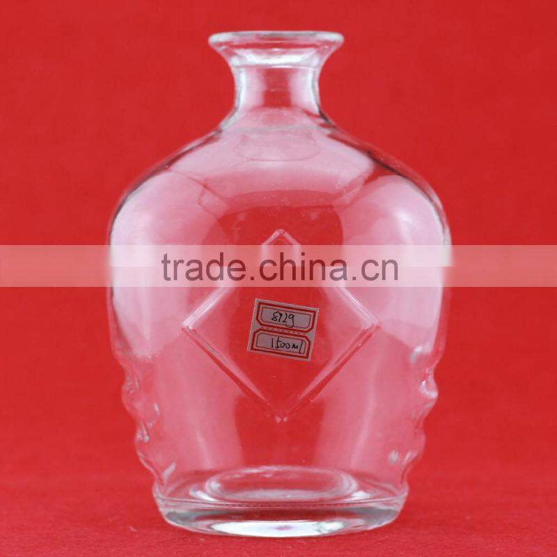 High reach ball shape wine bottles jar shape liquor bottle Clown shape 1 litter bottles