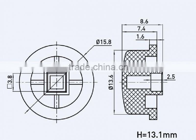 SC227 Push button switch cap