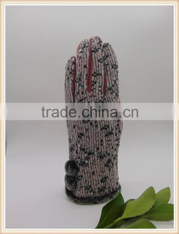 Outdoor Cold-proof Five Finger Micro-velet Driving Hand Gloves in Hot Sale