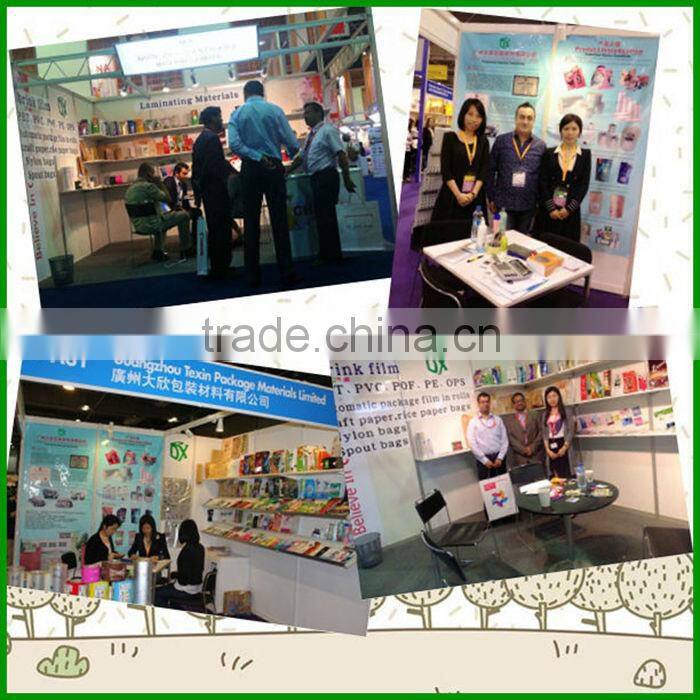 clear self adhesive seal plastic BOPP bag for stationery packaging