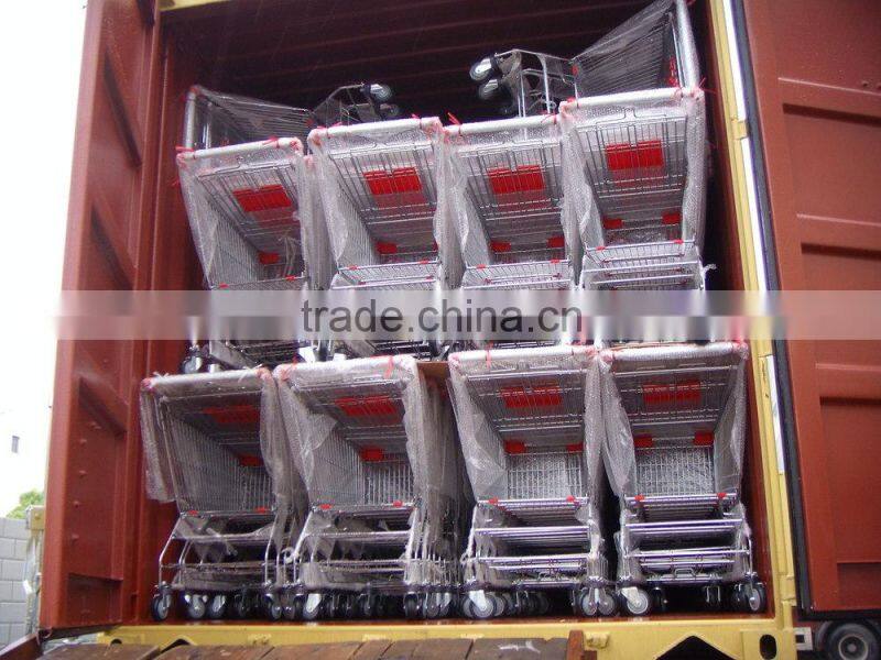 RH-SA125 Asia Shopping Cart 125L 910*555*1000mm 5''PU Wheel Unfolding Shopping Cart