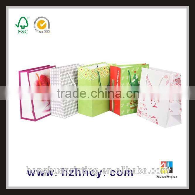 luxury design gift paper bag with handle