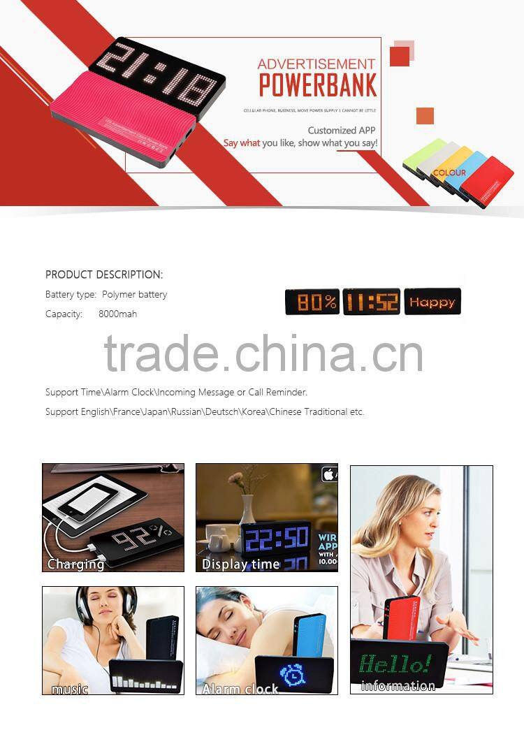 unique design dual usb port wholesale power bank 10000mah capacity