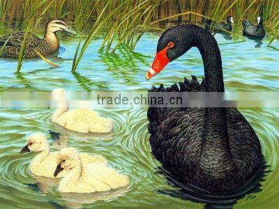 Ducks pattern cloth painting